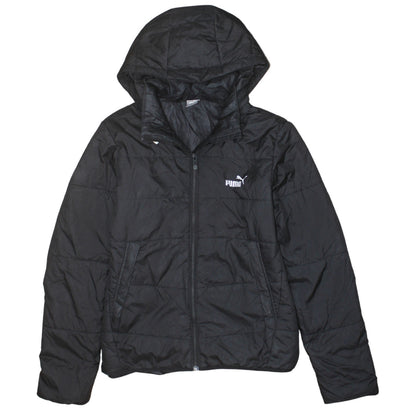 Puma Boys Black 13-14 Years Hooded Puffer Jacket