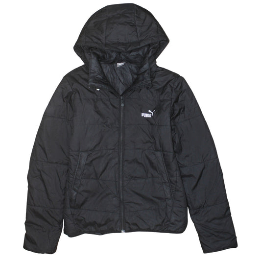 Puma Boys Black 13-14 Years Hooded Puffer Jacket