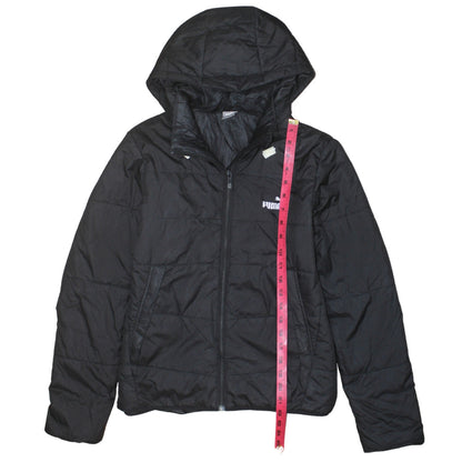 Puma Boys Black 13-14 Years Hooded Puffer Jacket