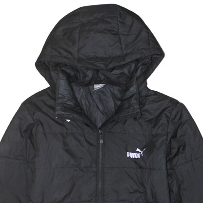 Puma Boys Black 13-14 Years Hooded Puffer Jacket