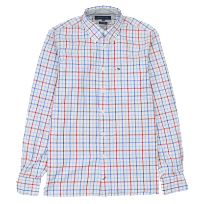 Tommy Hilfiger Men's Multicoloured Check Cotton Slim Fit Shirt M