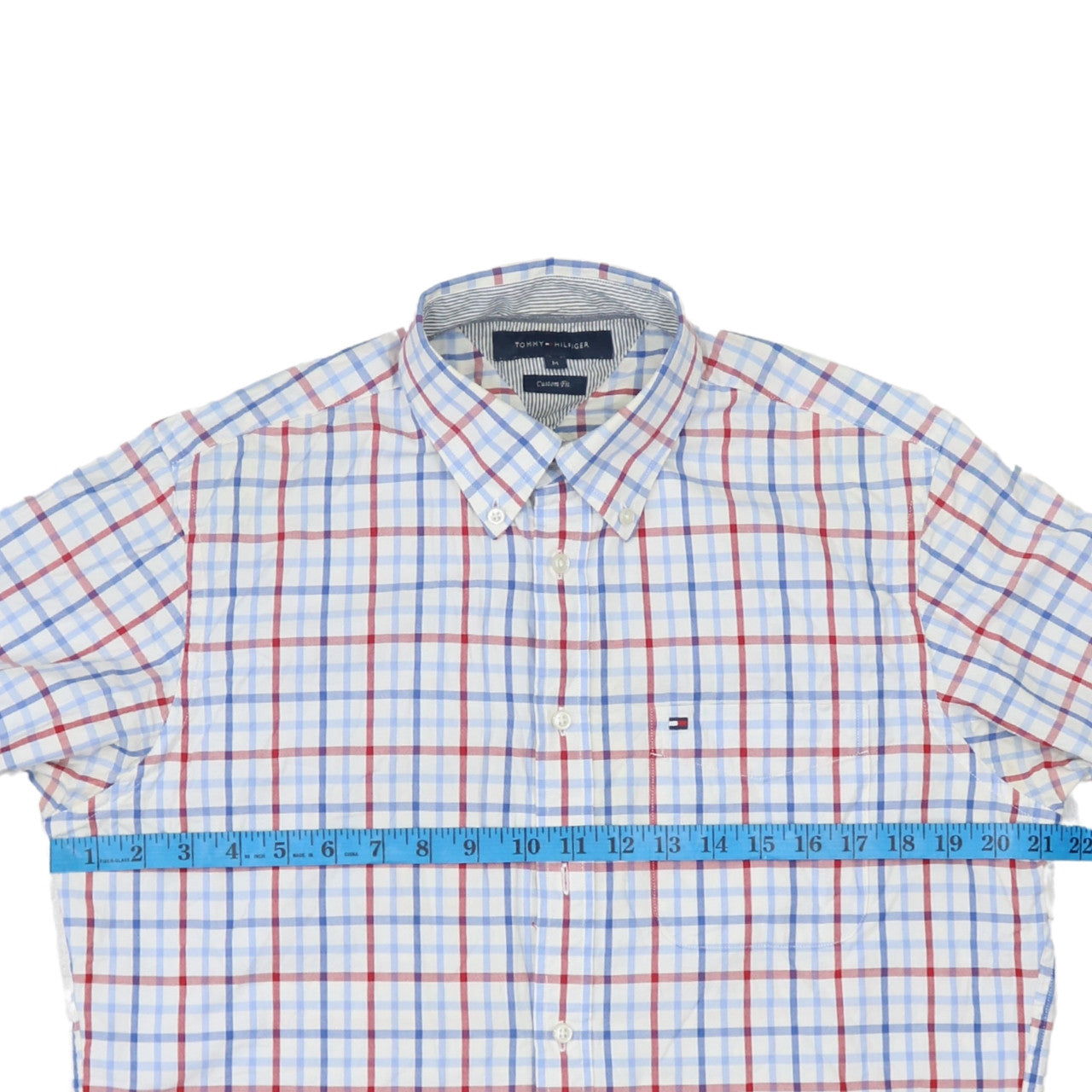 Tommy Hilfiger Men's Multicoloured Check Cotton Slim Fit Shirt M