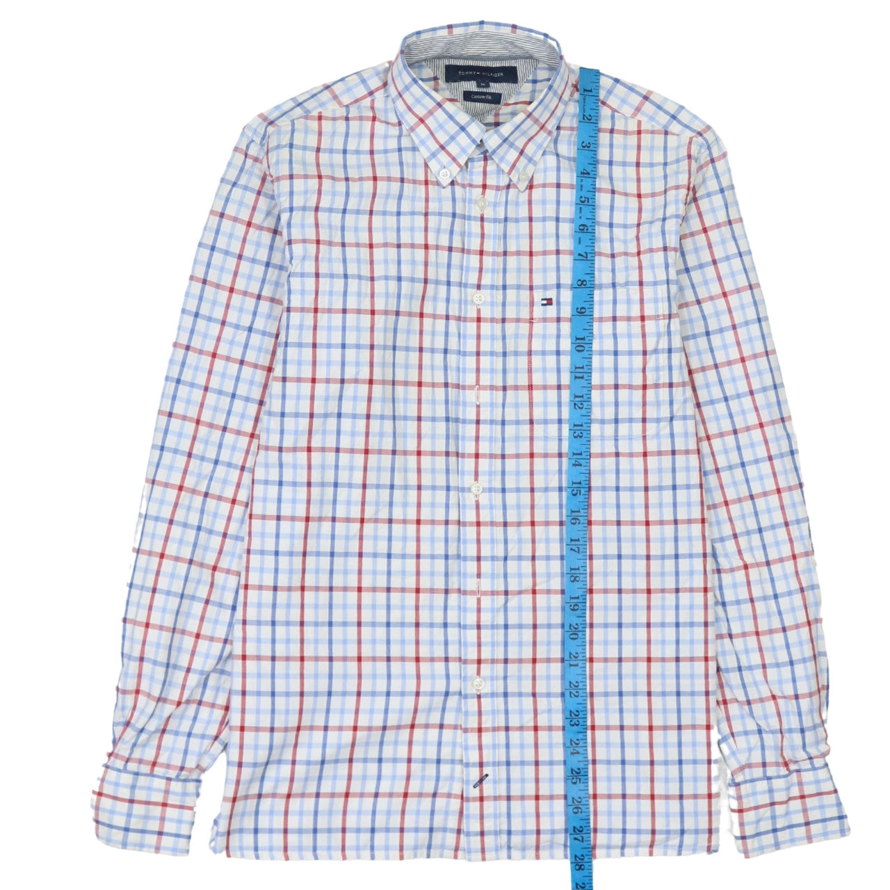 Tommy Hilfiger Men's Multicoloured Check Cotton Slim Fit Shirt M