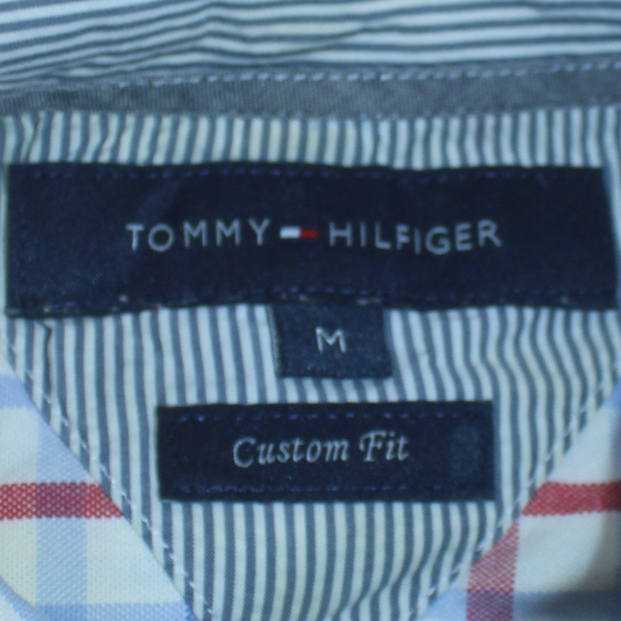 Tommy Hilfiger Men's Multicoloured Check Cotton Slim Fit Shirt M