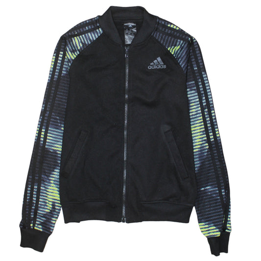 Womens UK Size XS adidas Black Full Zip Hoodie