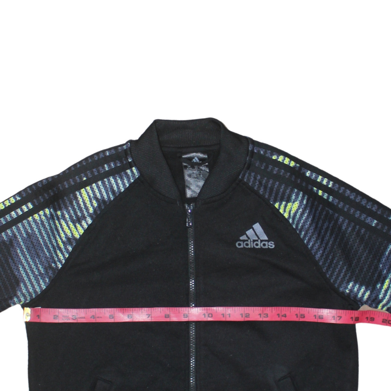 Womens UK Size XS adidas Black Full Zip Hoodie