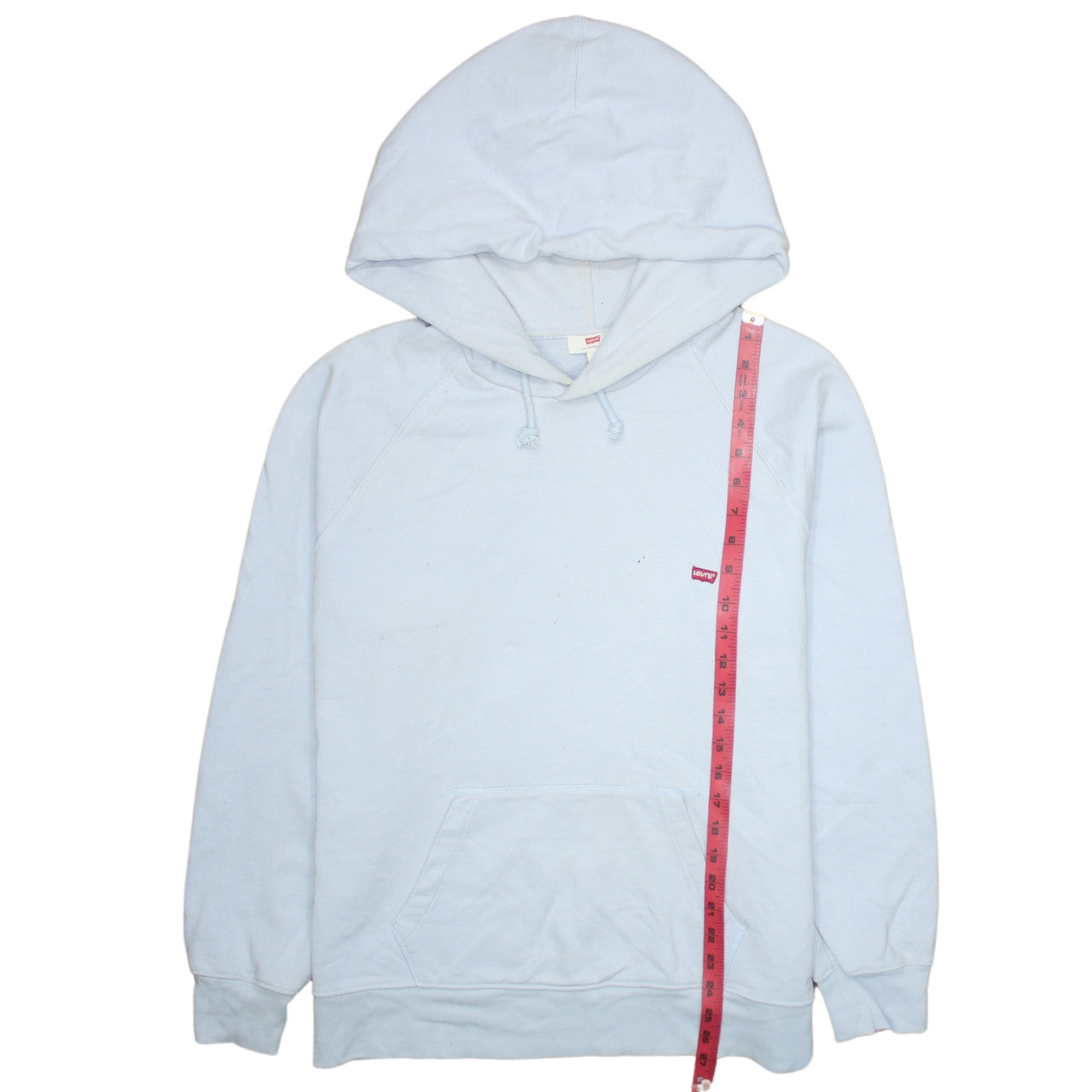 Mens UK Size L Levi's Blue Pullover Hoodie