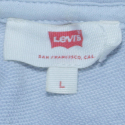 Mens UK Size L Levi's Blue Pullover Hoodie