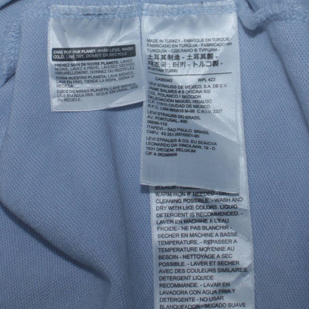Mens UK Size L Levi's Blue Pullover Hoodie
