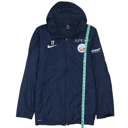 Mens UK Size L Nike Blue Windbreaker Coat