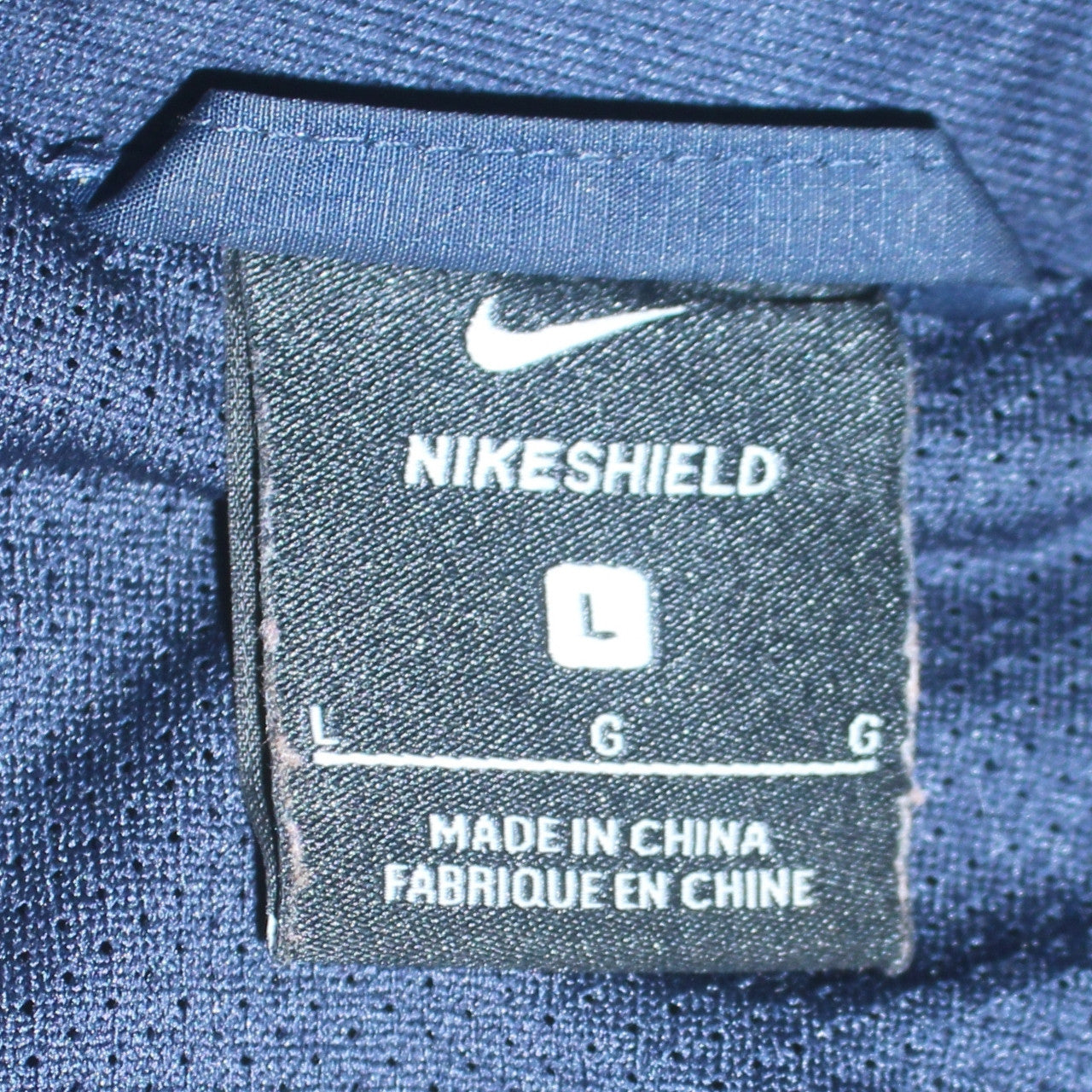 Mens UK Size L Nike Blue Windbreaker Coat