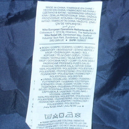 Mens UK Size L Nike Blue Windbreaker Coat