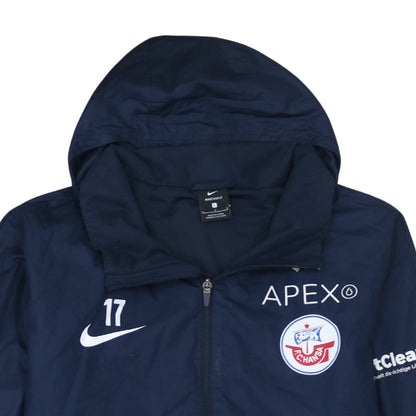 Mens UK Size L Nike Blue Windbreaker Coat