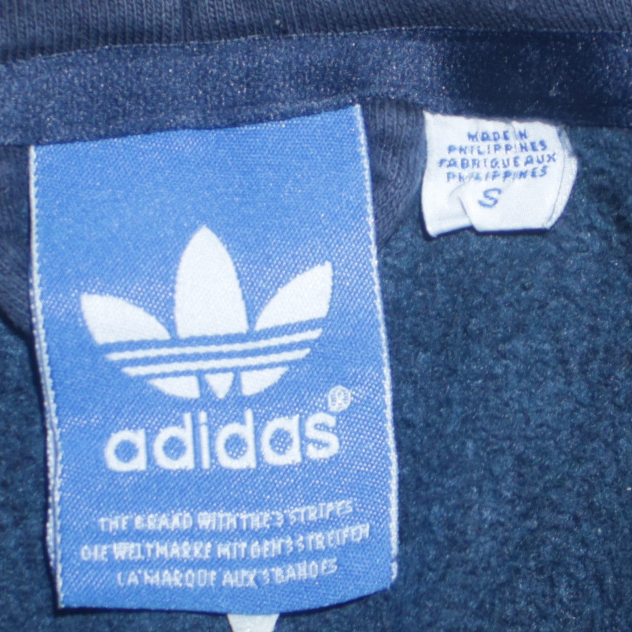 Mens UK Size S adidas Blue Pullover Hoodie
