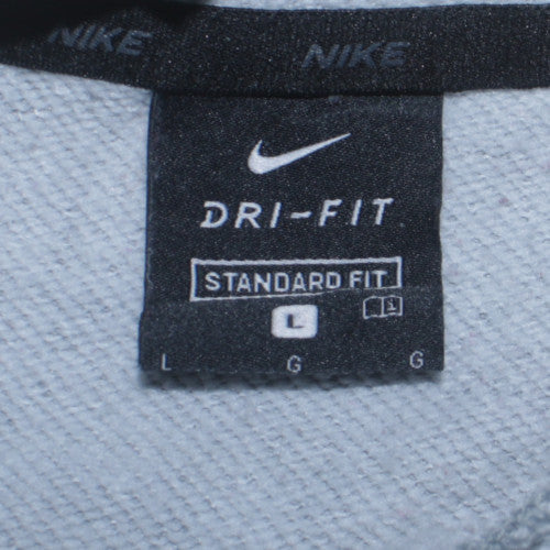 Mens UK Size L Nike Grey Pullover Hoodie