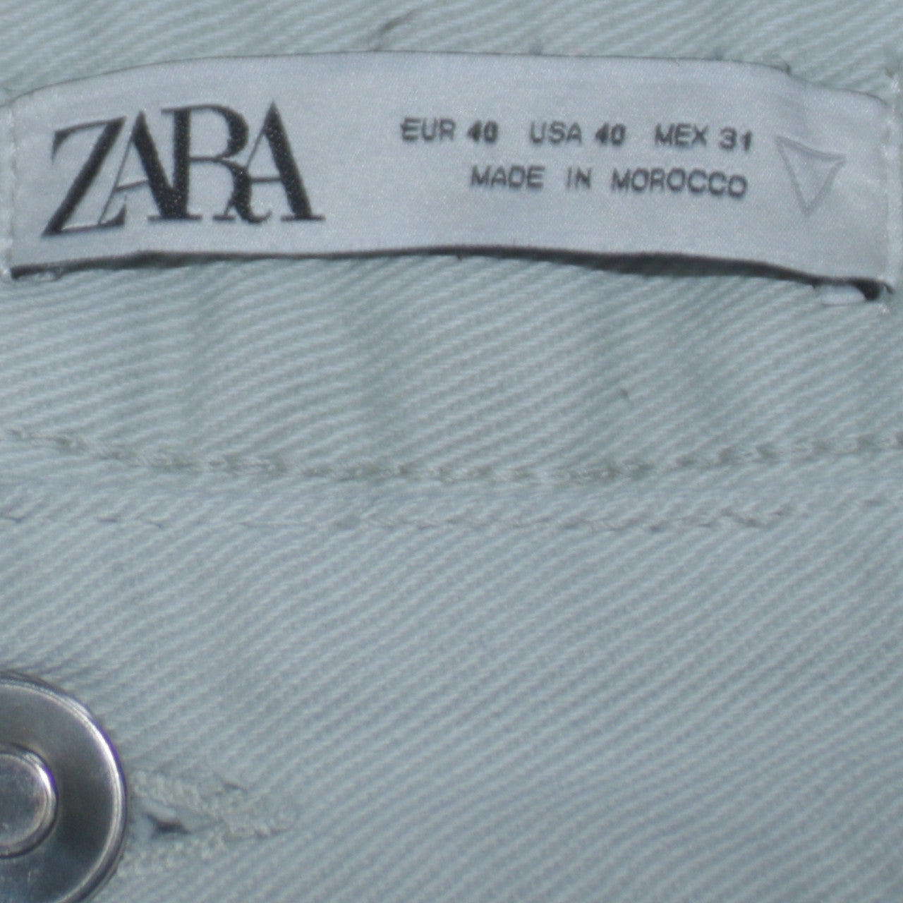 Womens UK Size 12 Zara Regular Fit Straight Blue Jeans