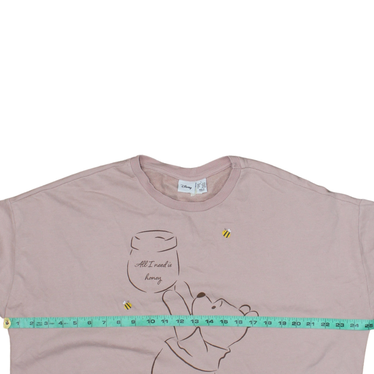 Womens UK Size L Disney Pink Pullover Sweatshirt