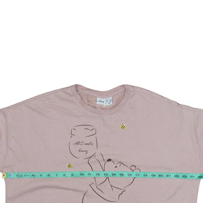 Womens UK Size L Disney Pink Pullover Sweatshirt