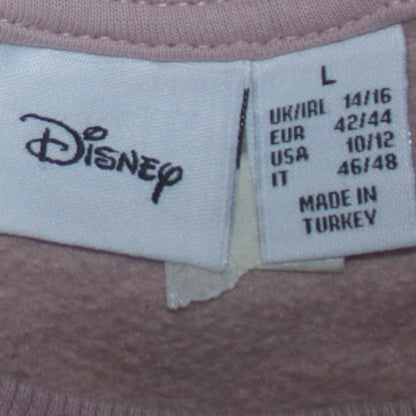 Womens UK Size L Disney Pink Pullover Sweatshirt
