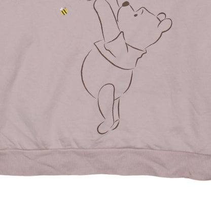 Womens UK Size L Disney Pink Pullover Sweatshirt