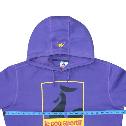 Mens UK Size L le coq sportif Purple Pullover Hoodie