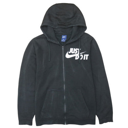 Mens UK Size L Nike Black Full Zip Hoodie