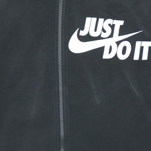 Mens UK Size L Nike Black Full Zip Hoodie