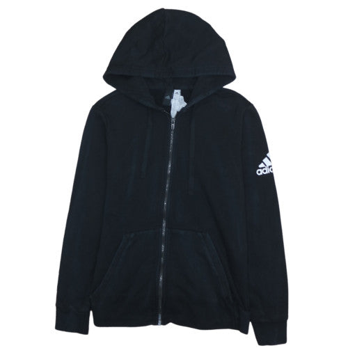 Womens UK Size L adidas Black Full Zip Hoodie