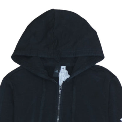 Womens UK Size L adidas Black Full Zip Hoodie