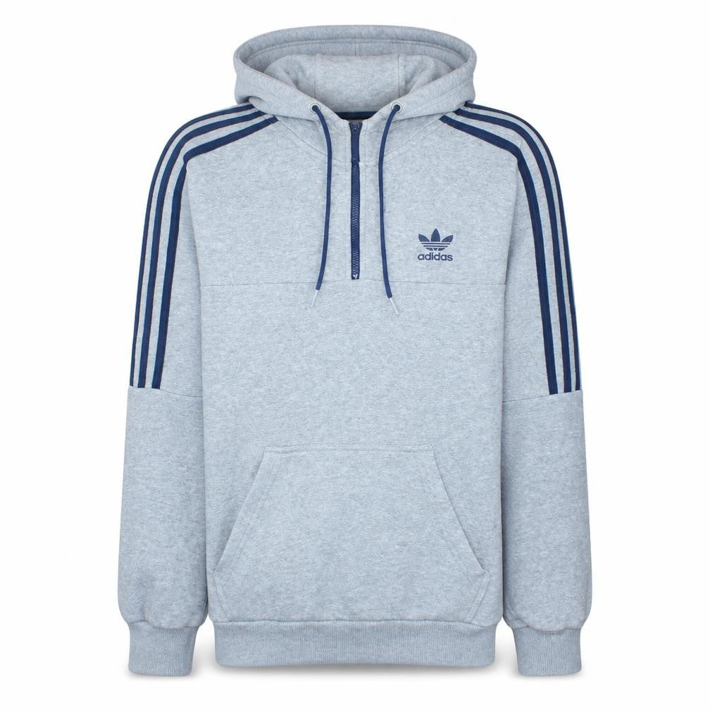 Mens UK Size S adidas Grey 1/2 Zip Hoodie