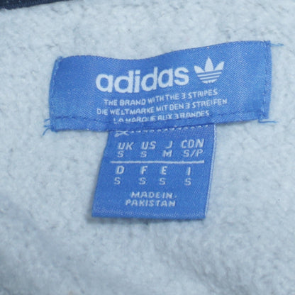 Mens UK Size S adidas Grey 1/2 Zip Hoodie