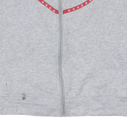Womens UK Size M Kappa Grey Full Zip Sweatshirt