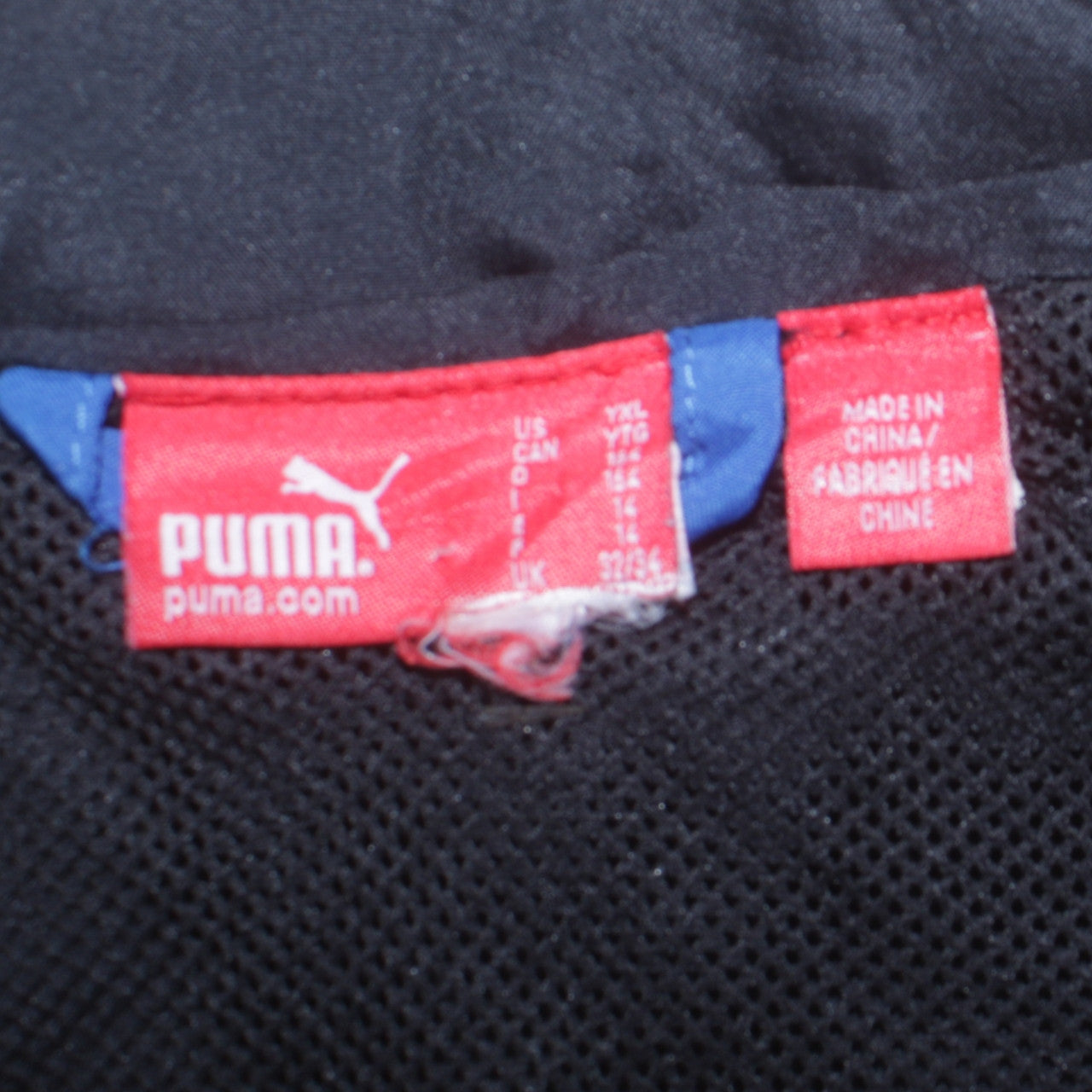 Boys UK Size 14 Years PUMA Blue Windbreaker Coat
