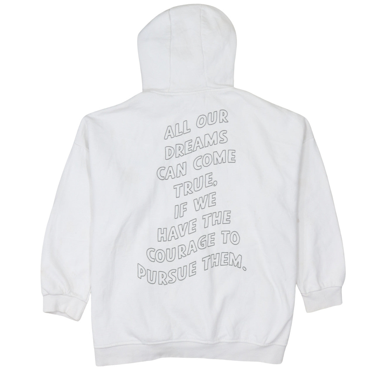 Womens UK Size XL Disney White Pullover Hoodie