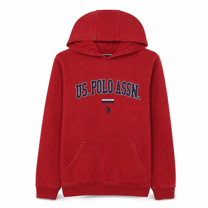 Boys UK Size 14-15 Years U.S. Polo Assn. Red Pullover Hoodie