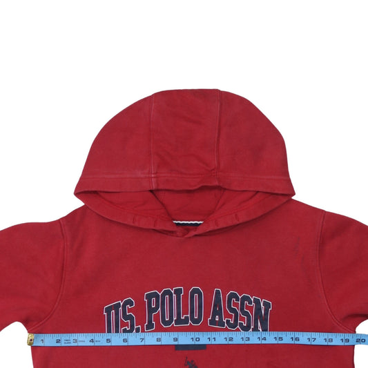 Boys UK Size 14-15 Years U.S. Polo Assn. Red Pullover Hoodie