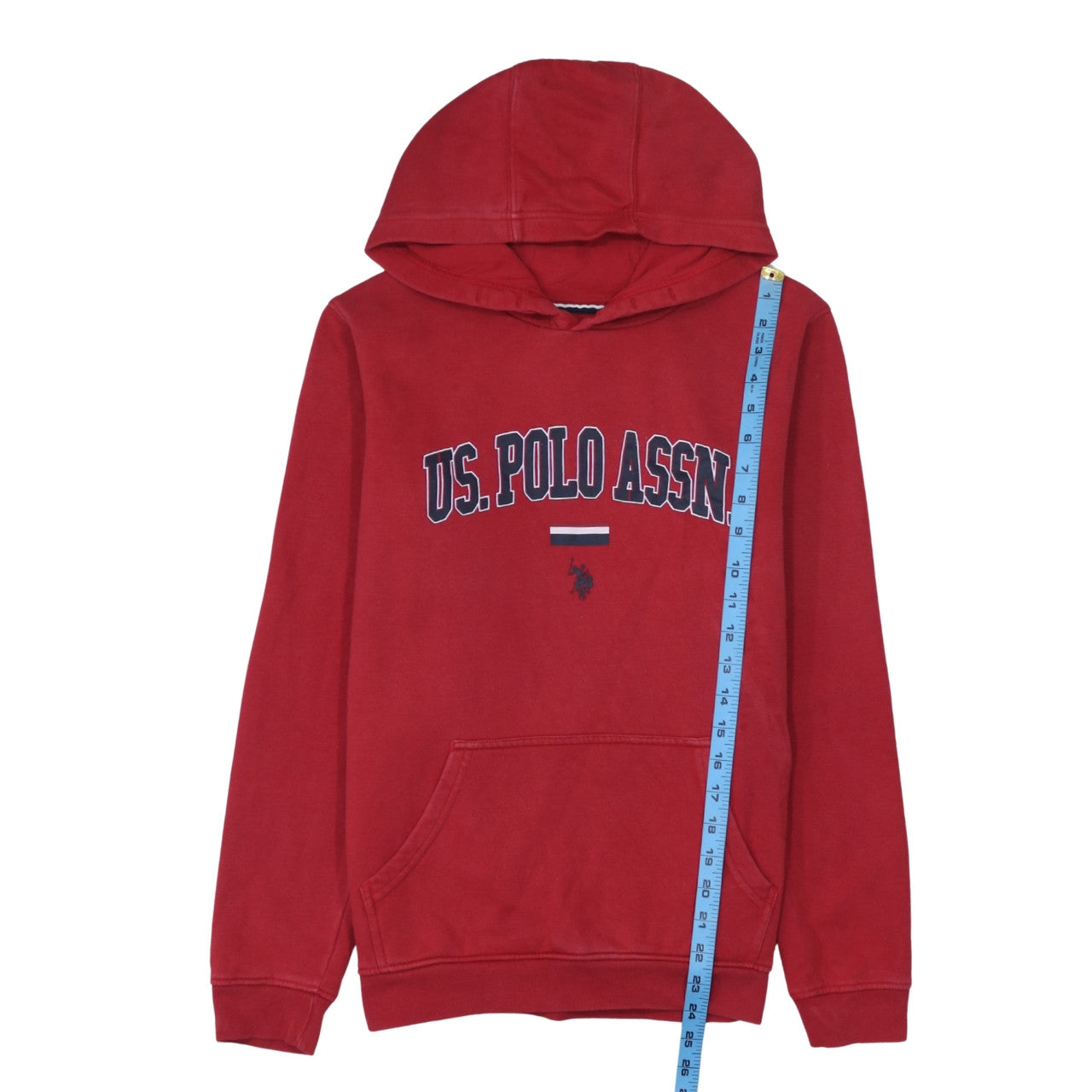 Boys UK Size 14-15 Years U.S. Polo Assn. Red Pullover Hoodie