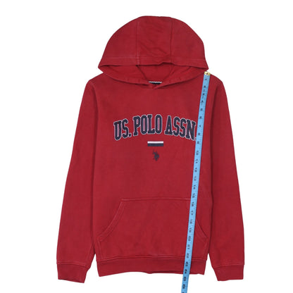 Boys UK Size 14-15 Years U.S. Polo Assn. Red Pullover Hoodie