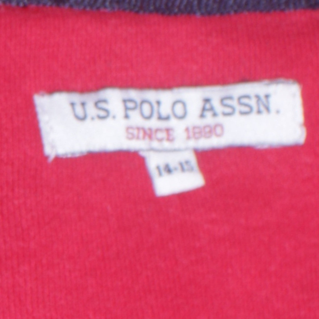 Boys UK Size 14-15 Years U.S. Polo Assn. Red Pullover Hoodie