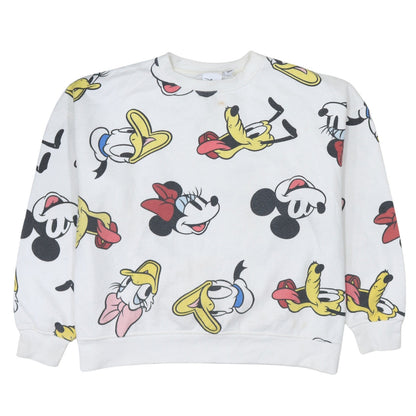 Womens UK Size L Disney White Pullover Sweatshirt