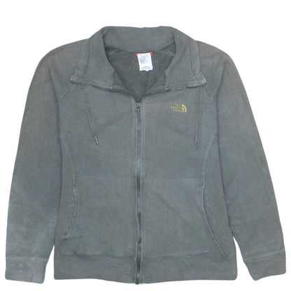 Womens UK Size M The North Face Grey Full Zip Hoodie