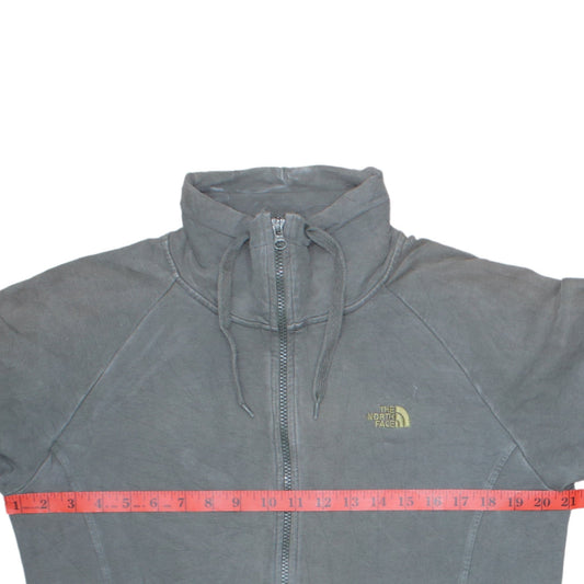 Womens UK Size M The North Face Grey Full Zip Hoodie