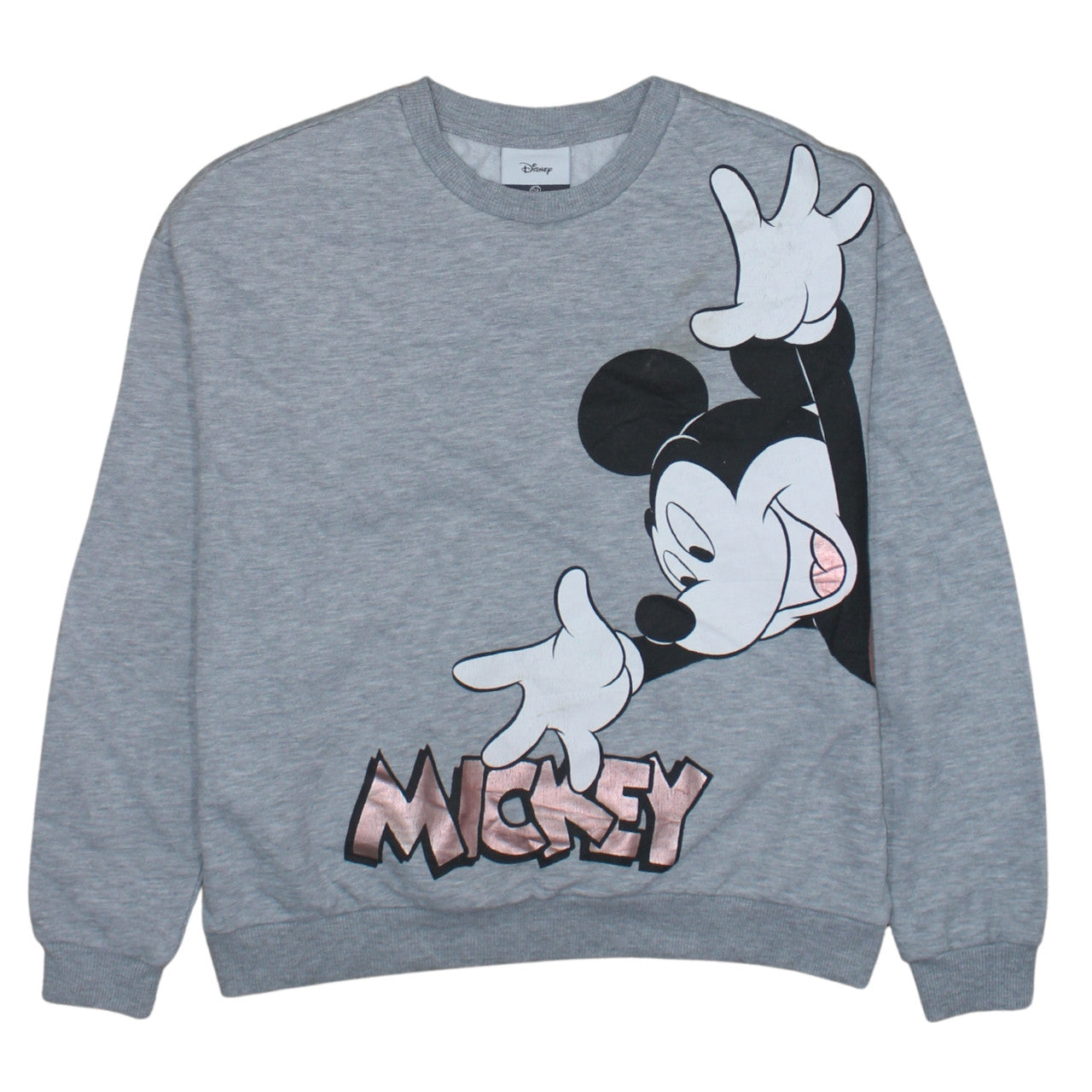 Womens UK Size S Disney Grey Pullover Sweatshirt
