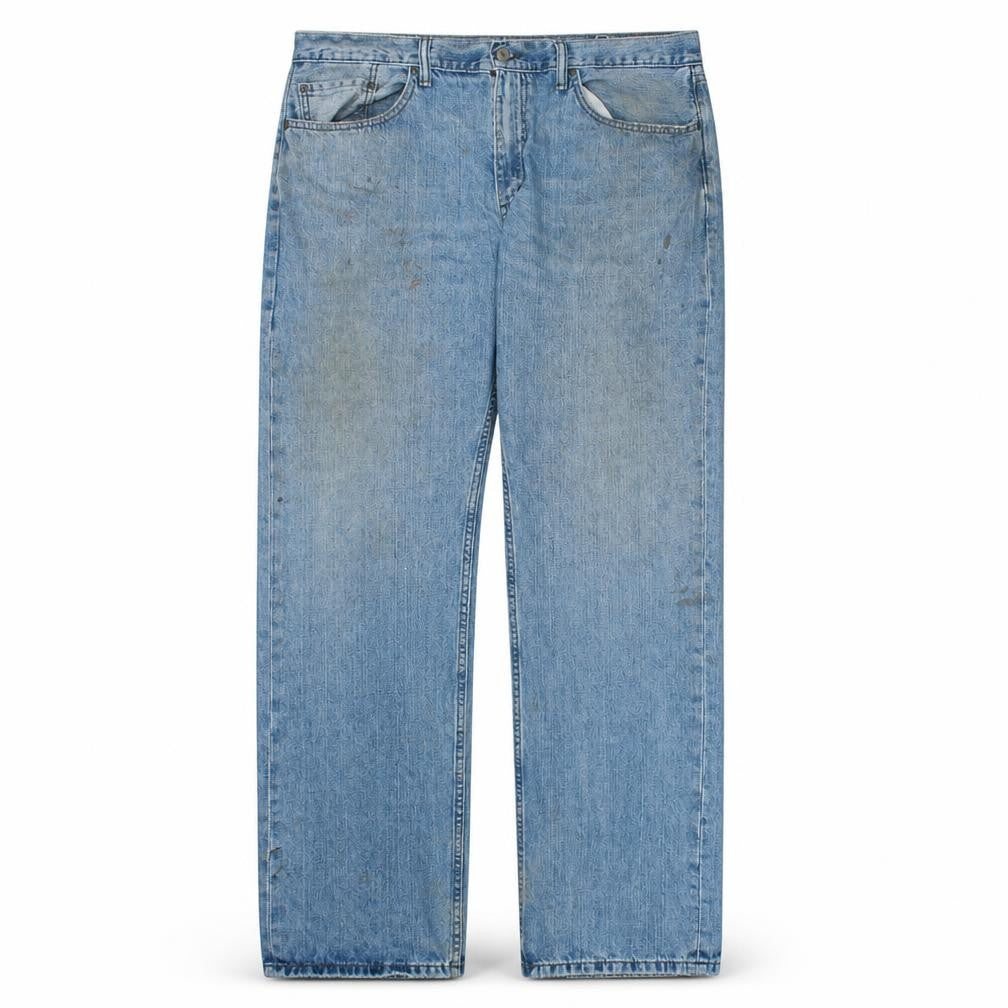 Mens UK Size L Levi's Regular Fit Straight Blue Jeans