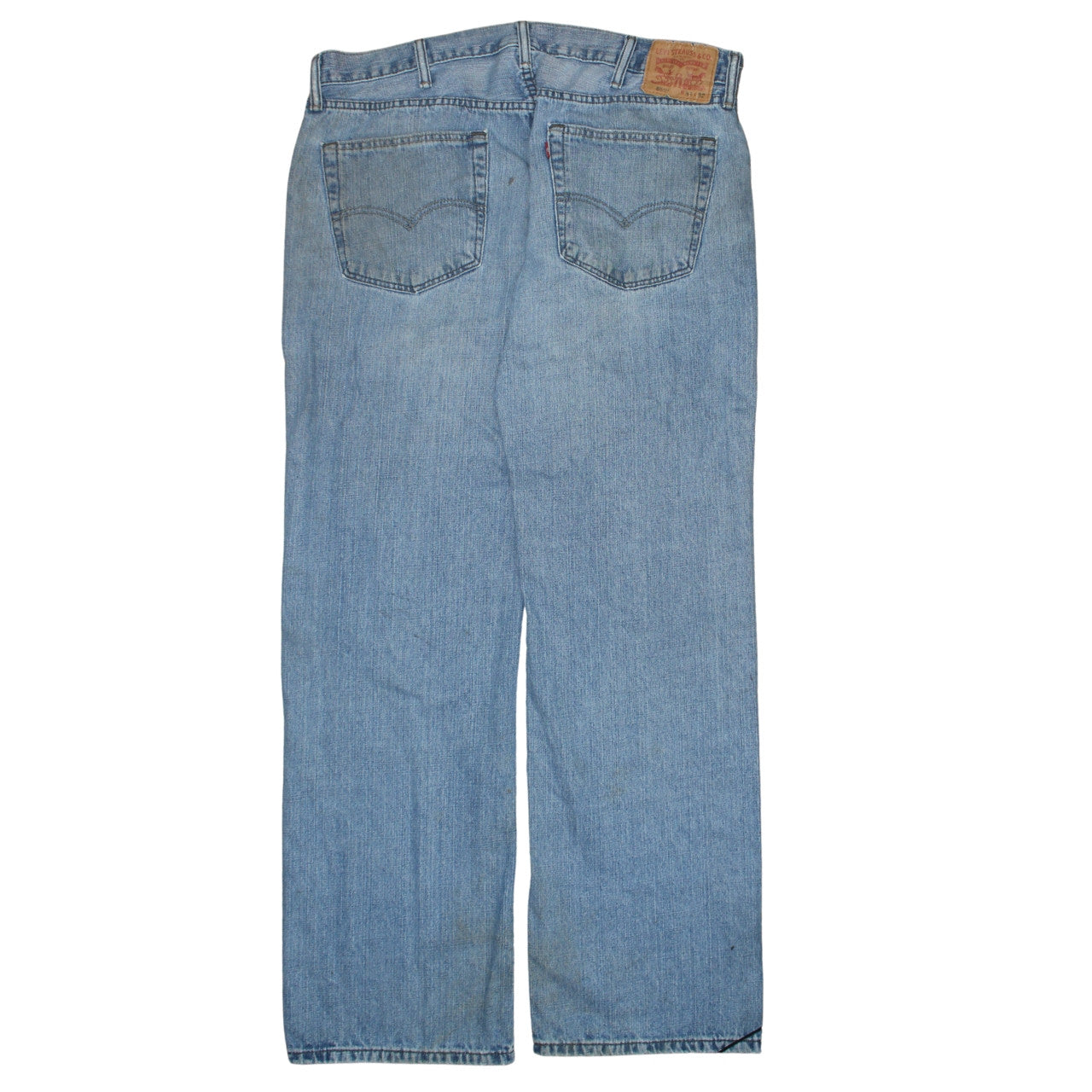 Mens UK Size L Levi's Regular Fit Straight Blue Jeans