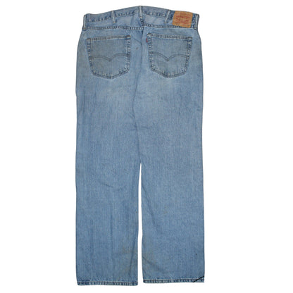 Mens UK Size L Levi's Regular Fit Straight Blue Jeans