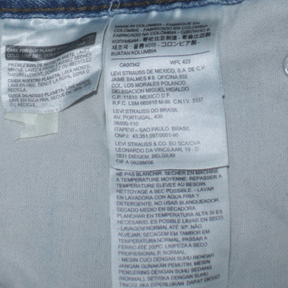 Mens UK Size L Levi's Regular Fit Straight Blue Jeans