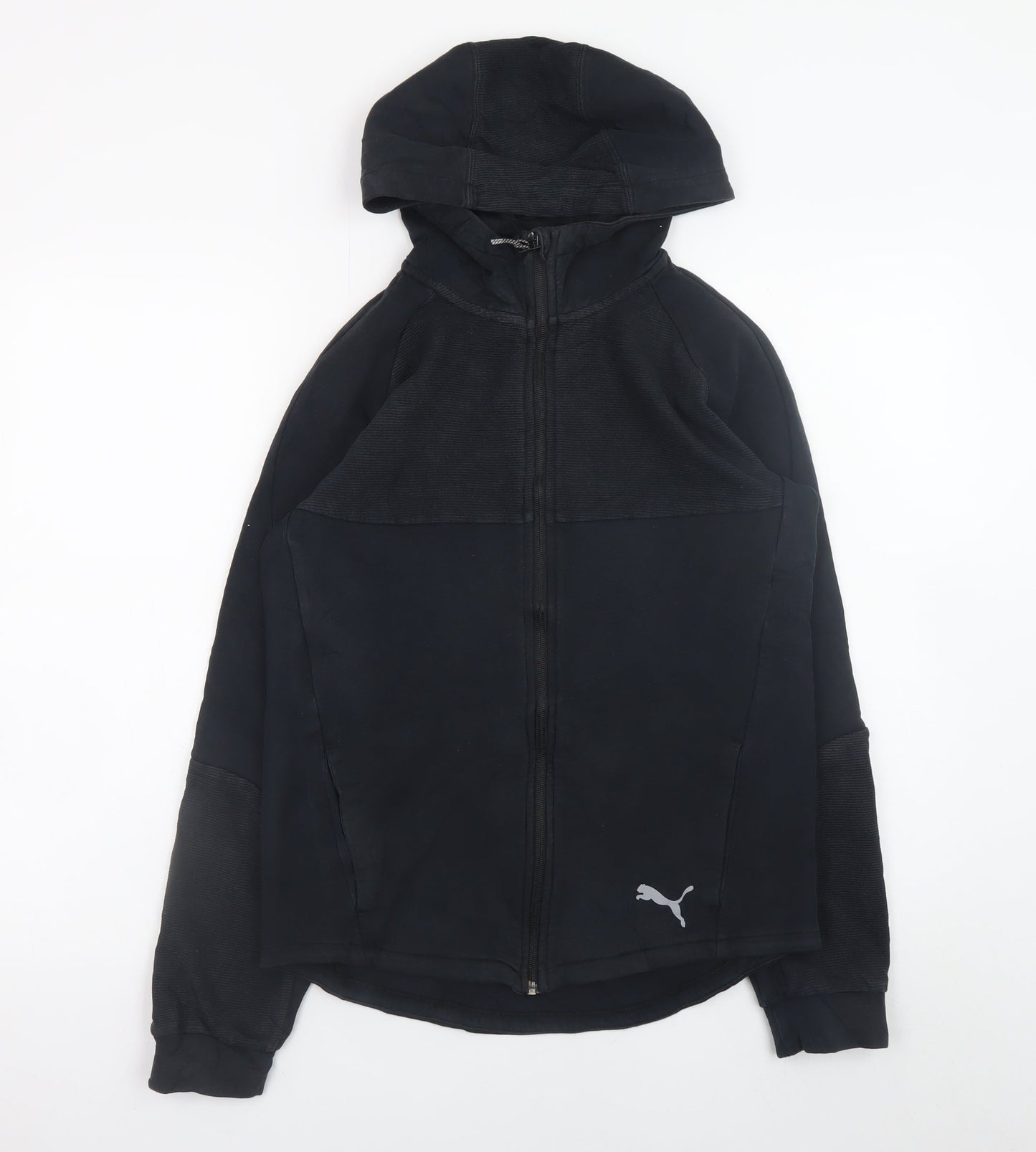 Teens UK Size 2XL PUMA Black Full Zip Hoodie