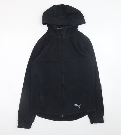 Teens UK Size 2XL PUMA Black Full Zip Hoodie