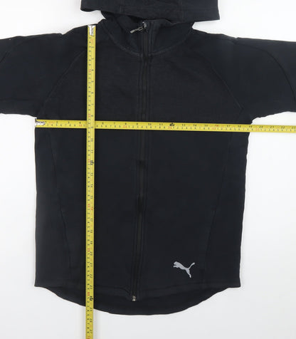 Teens UK Size 2XL PUMA Black Full Zip Hoodie